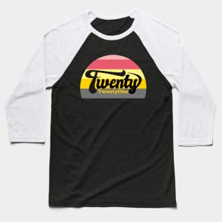 2021 Colorful Font Display Baseball T-Shirt